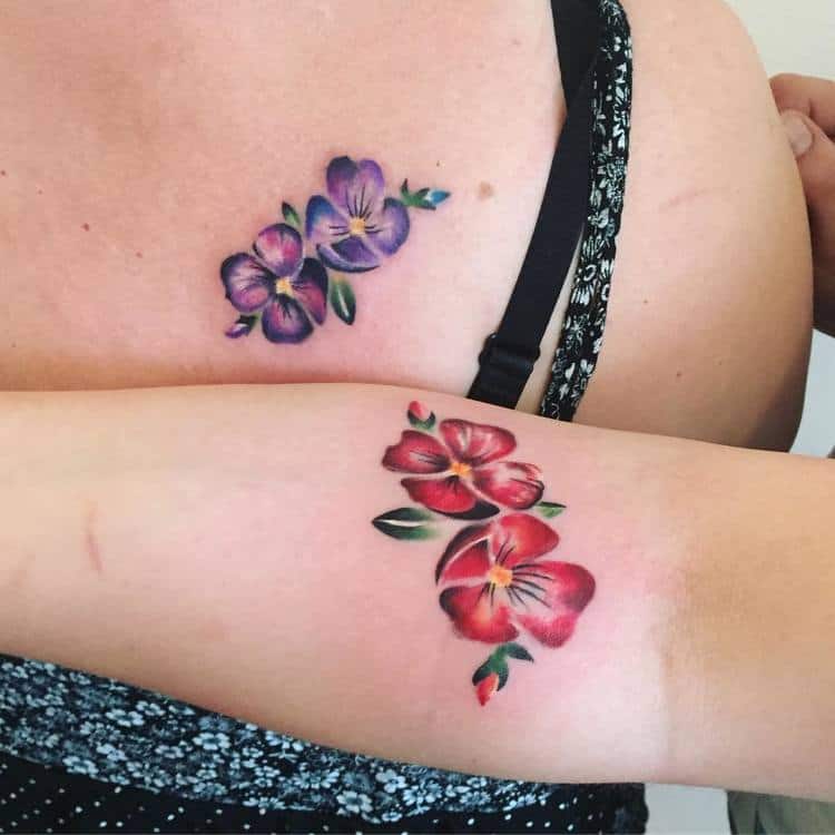 18 Beautiful Violet Tattoo Designs and Ideas | TattooAdore