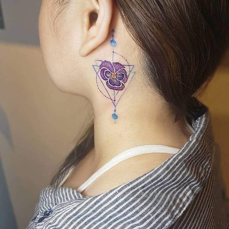 18 Beautiful Violet Tattoo Designs and Ideas TattooAdore