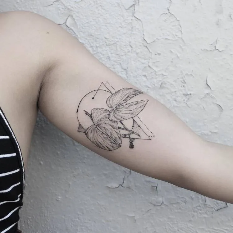 Mopani Leaves Tattoo