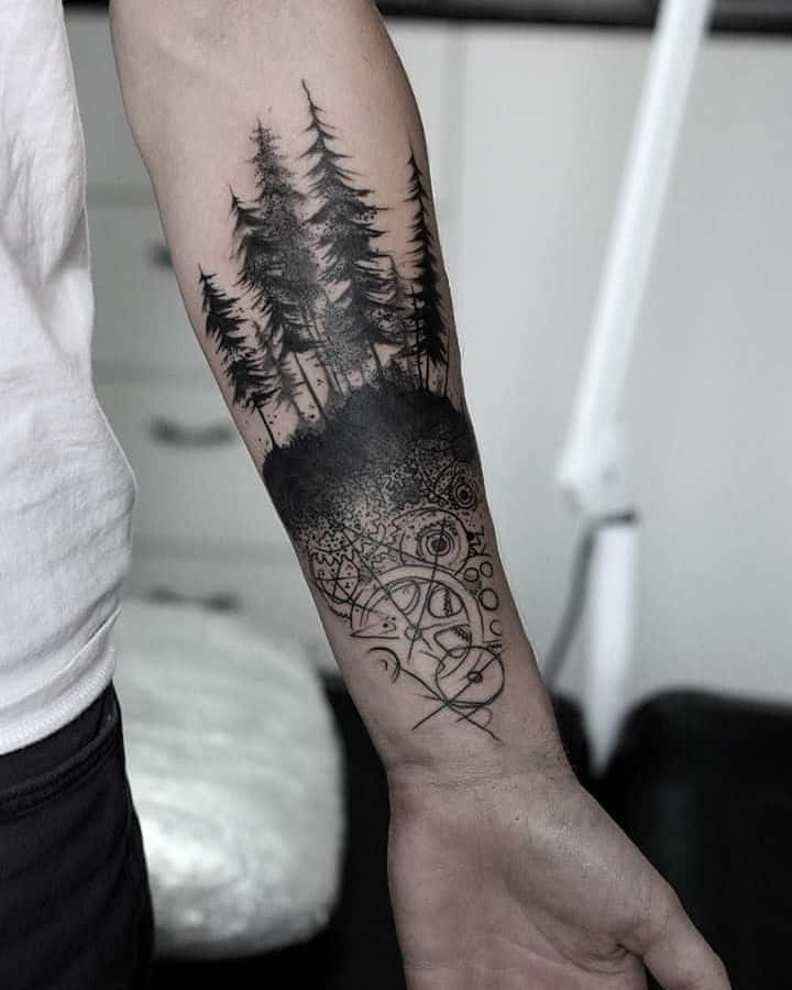 Forest Tattoo by fenyarttattoo