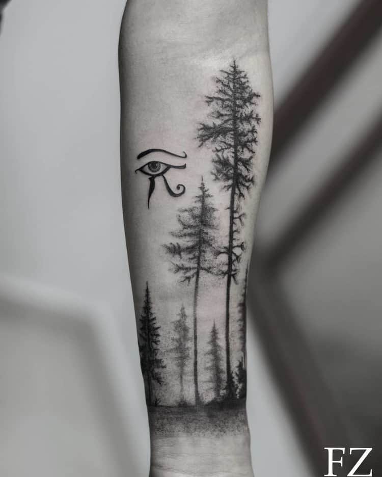 Forest Tattoo by saenz2991