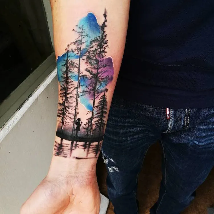 Forest Tattoo by nktattoopriv