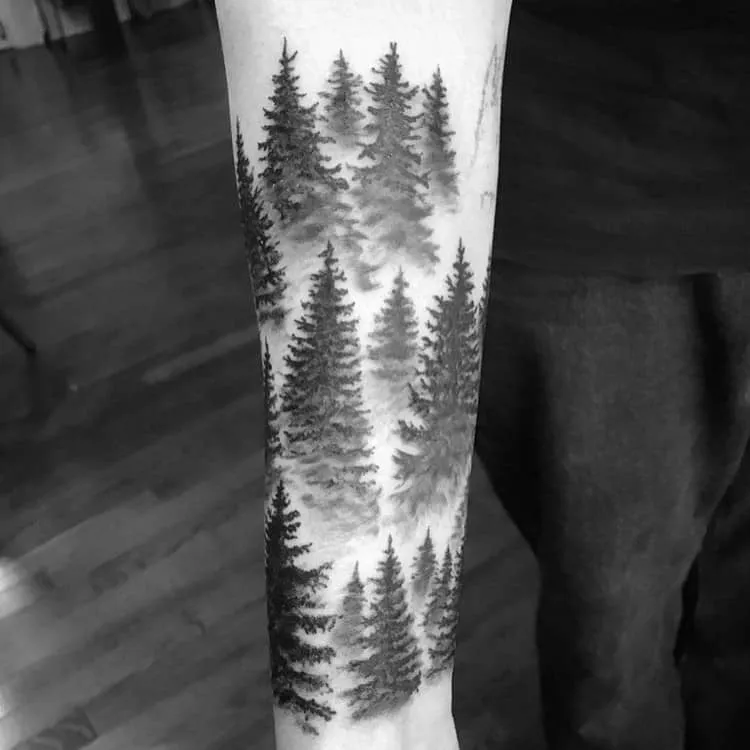 Forest Tattoo by aggie.q.tattoo