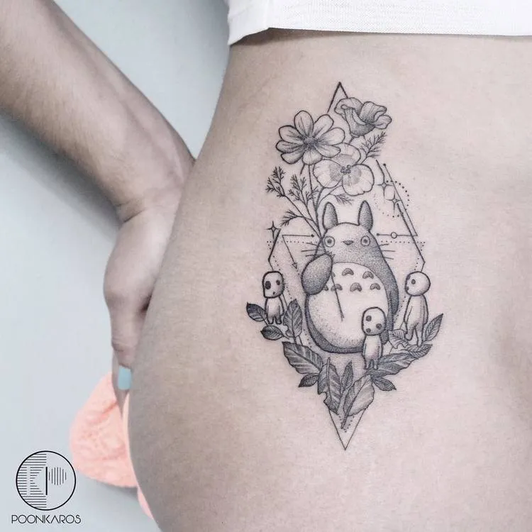 Neighbor Totoro Tattoo by poonkaros