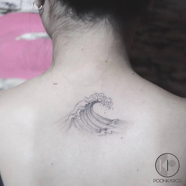 Subtle Wave Tattoo by poonkaros