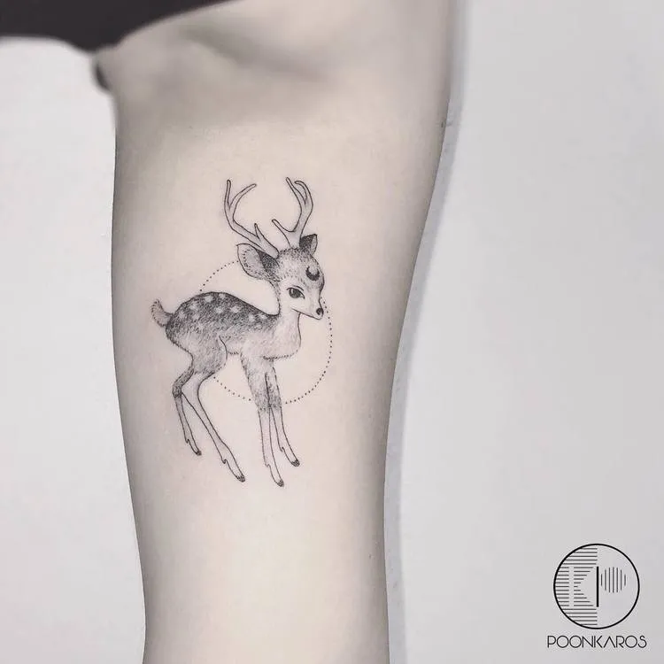 Deer Tattoo by poonkaros
