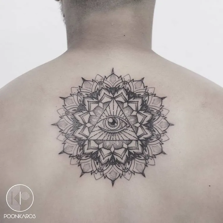 All Seeing Eye Mandala Tattoo by poonkaros
