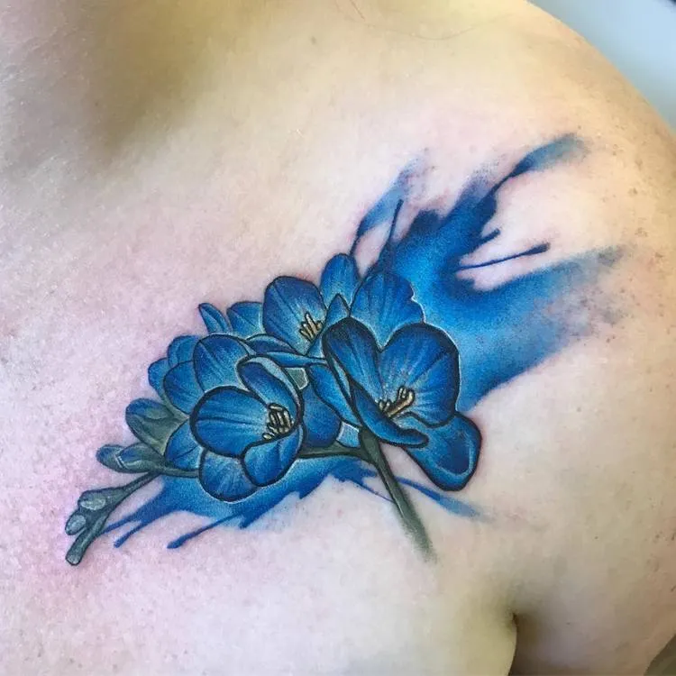 Freesia tattoo by jenmaw666