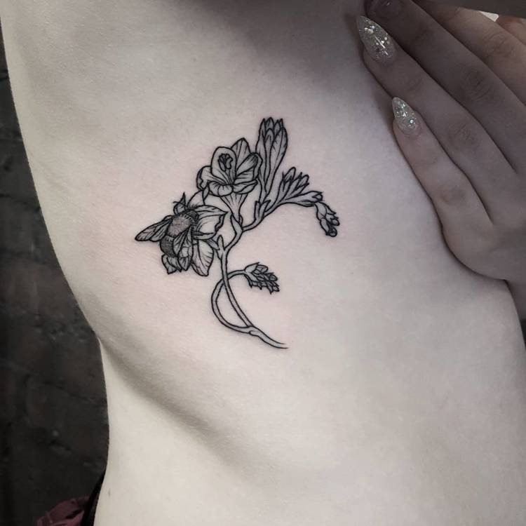 Freesia tattoo by raerobinsontattoo