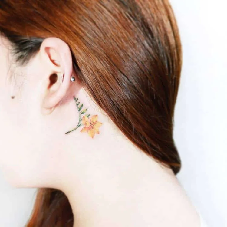 Freesia tattoo by tattooist_ida