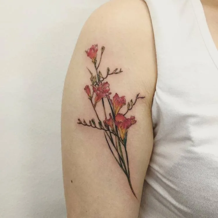 Freesia tattoo by ilwolhongdam