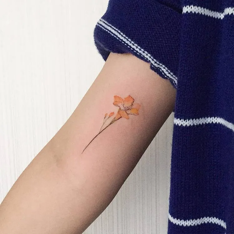 Freesia tattoo by tattooistmuha