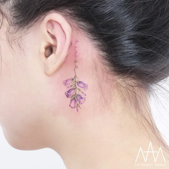 Colored Delicate Tattoos by Tattooist Nanci