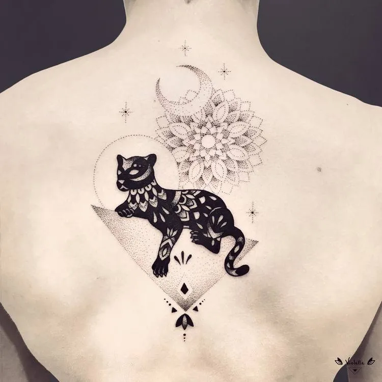 40 Abstract Blackwork Tattoo Designs by Violette Chabanon