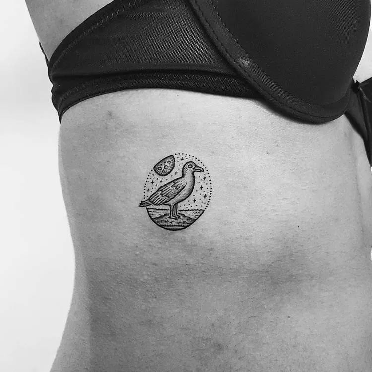 Seagull Tattoo by Mike Stout