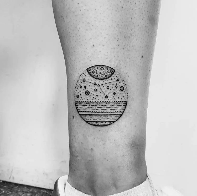 Cancer Constellation Tattoo by Mike Stout