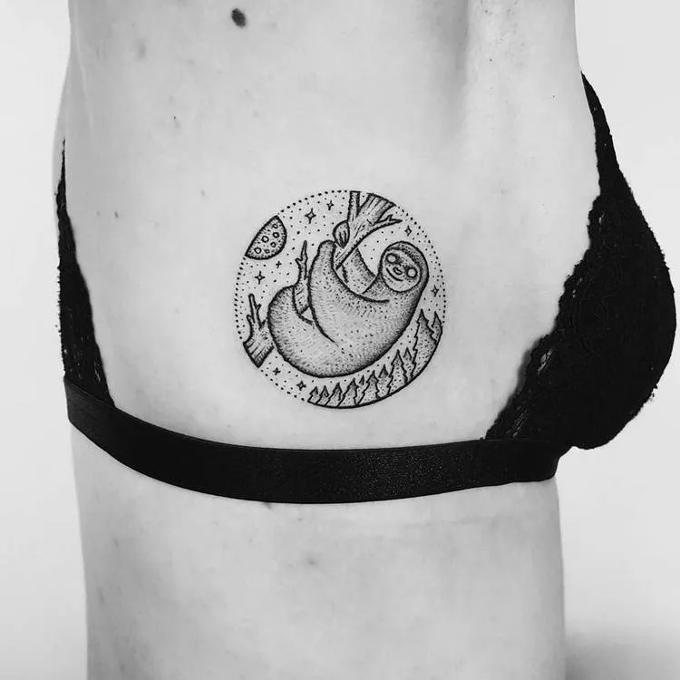 Sloth Tattoo by Mike Stout