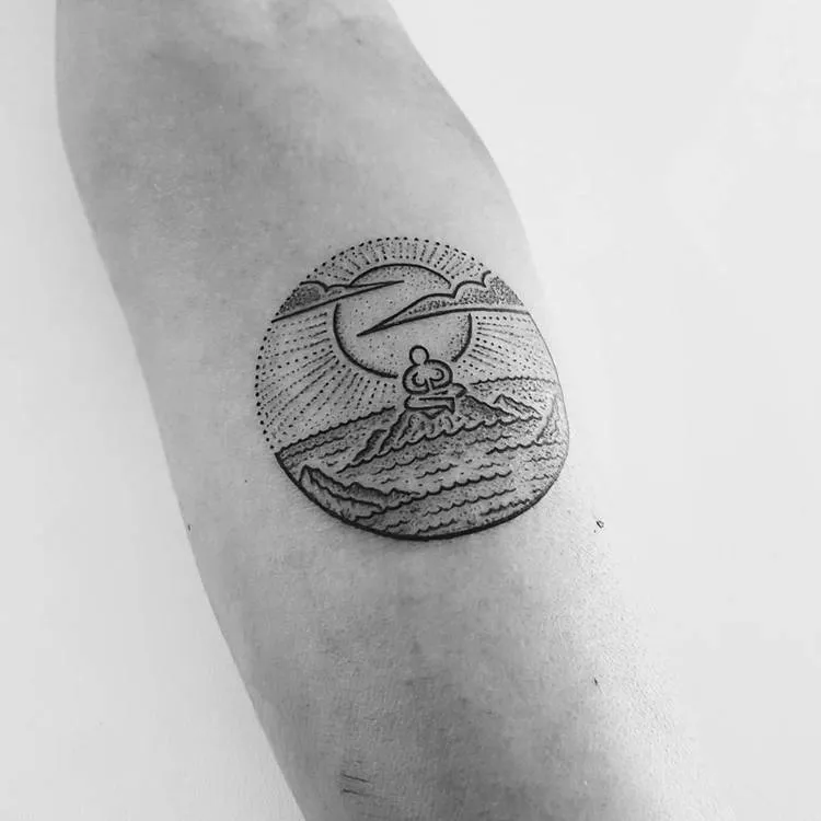 Meditation Tattoo by Mike Stout