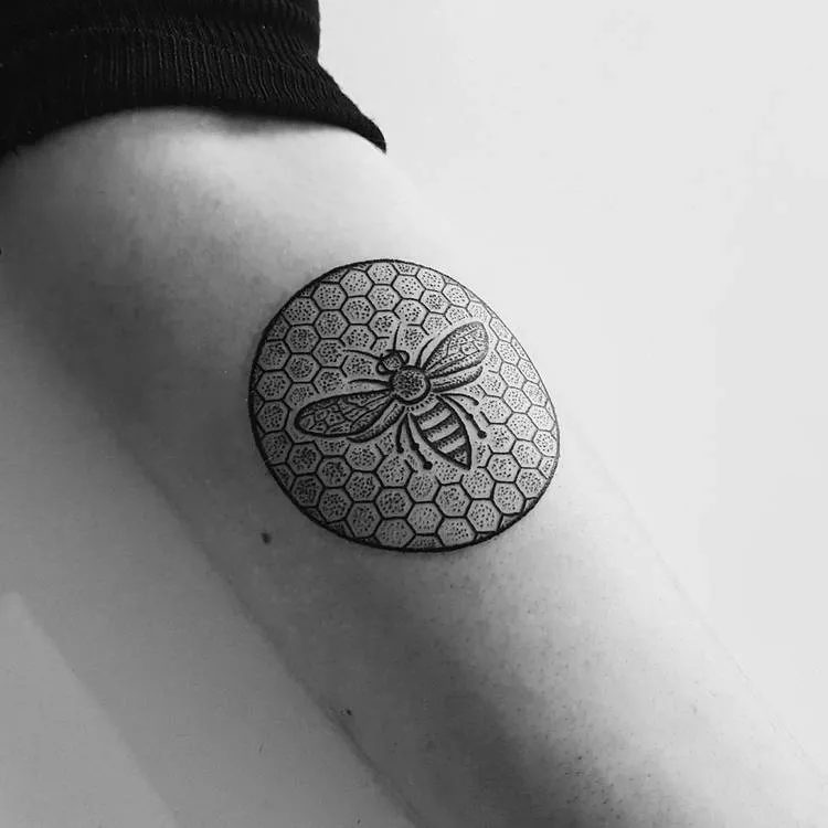 Dotwork Circular Tattoo by Mike Stout