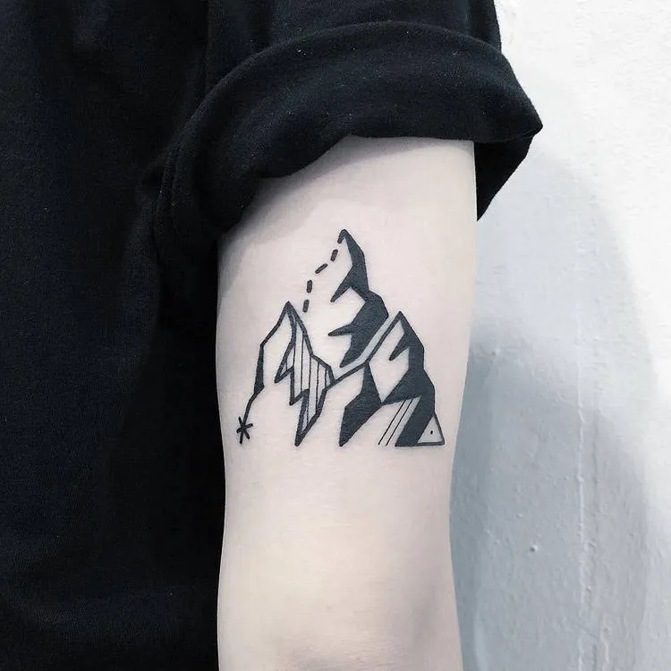 Mountain Tattoo by Greemtattoo
