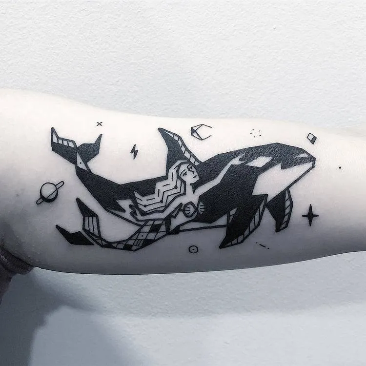 66 Bold Blackwork Tattoos by Greemtattoo
