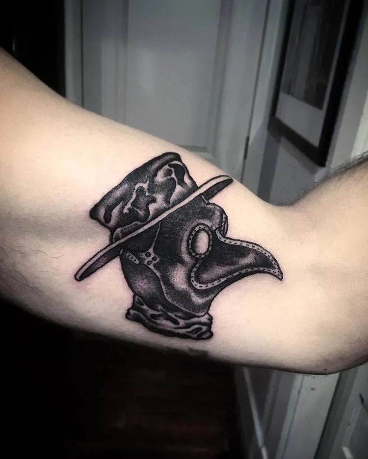 Plague Doctor Tattoo by huntedbywolves