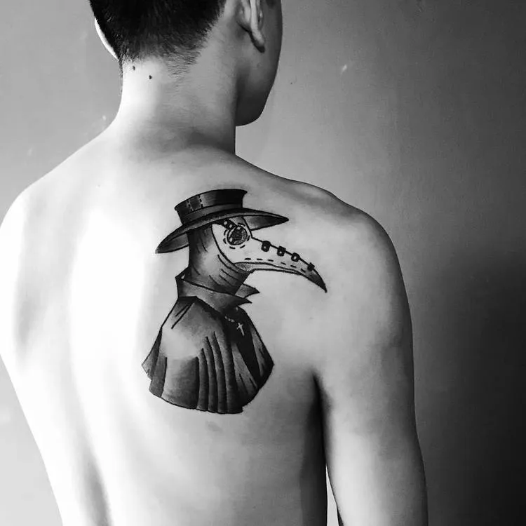 Plague Doctor Tattoo by hana930728