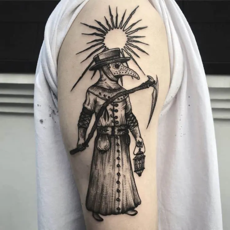 Plague Doctor Tattoo by tattooer_niki