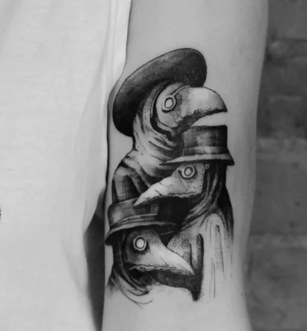 Plague Doctor Tattoo by uwujkawaszka