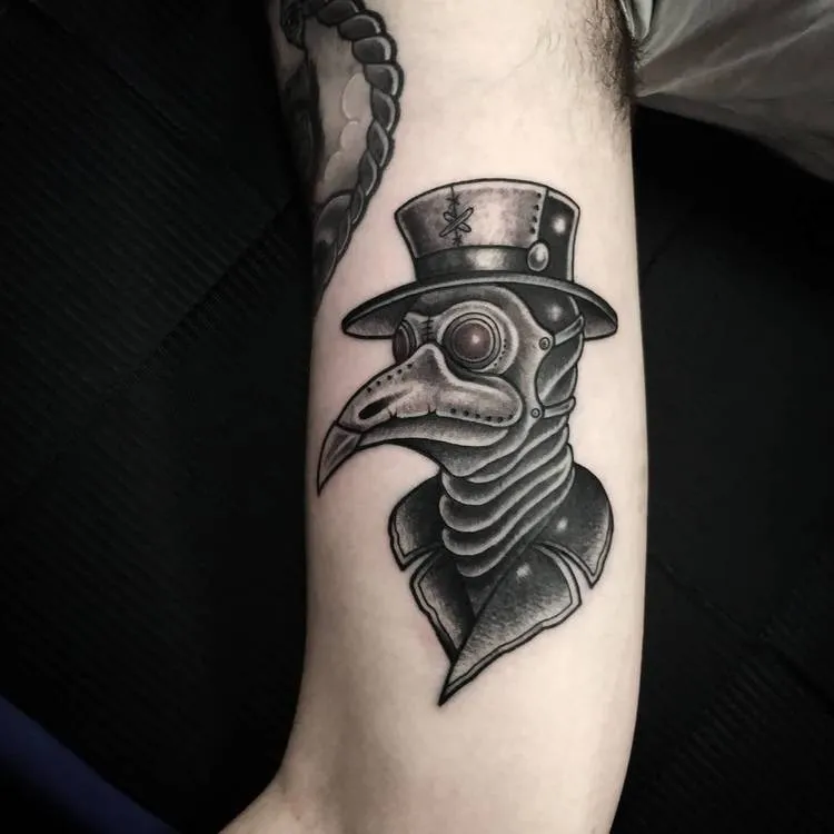 Plague Doctor Tattoo by mitsjtattooartist