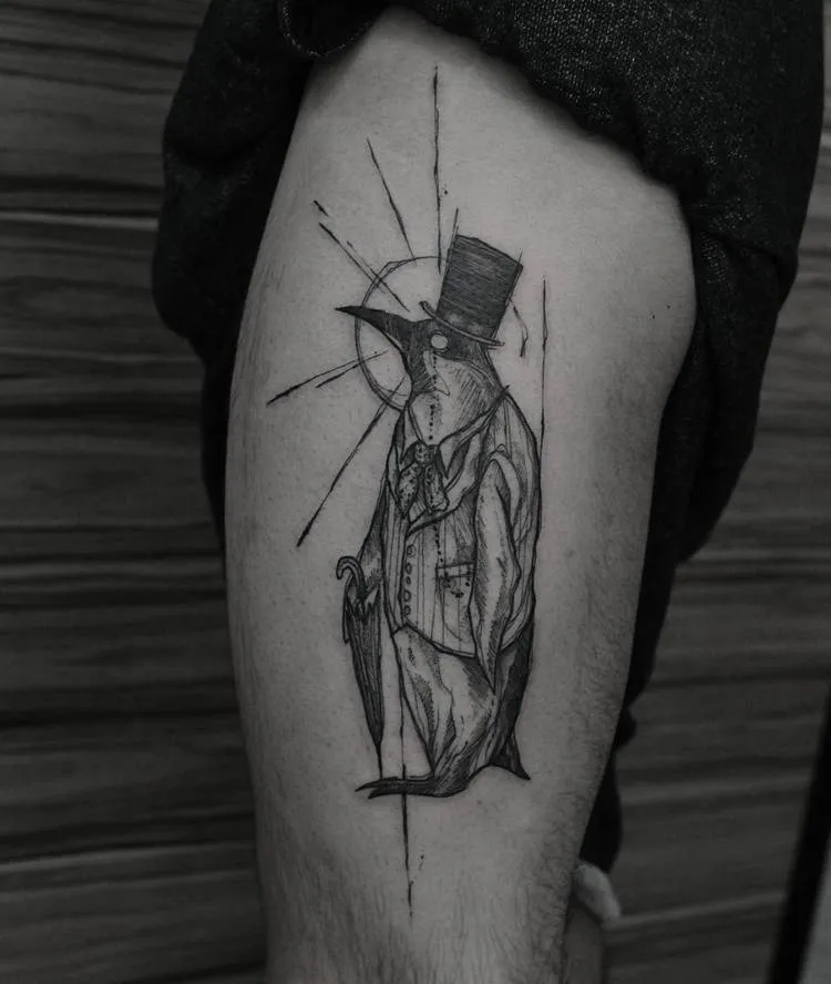 Plague Doctor Tattoo by ricardodamaiatattoo