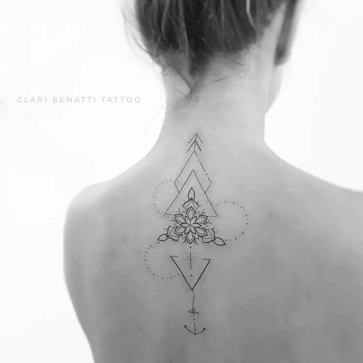 Geometric Ornamental Tattoo by Clari Benatti