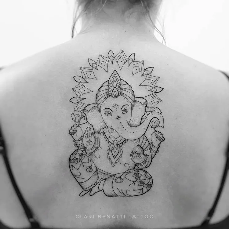 Ornamental&nbsp;Ganesha Tattoo by Clari Benatti