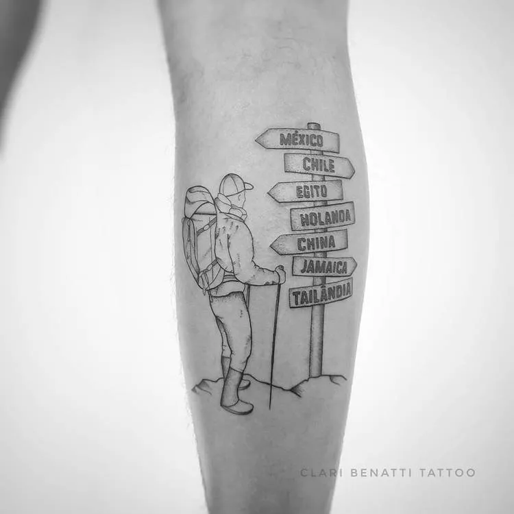 Traveler Tattoo by Clari Benatti