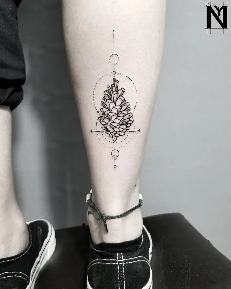 Pine Cone Tattoo by noamyonatattoos