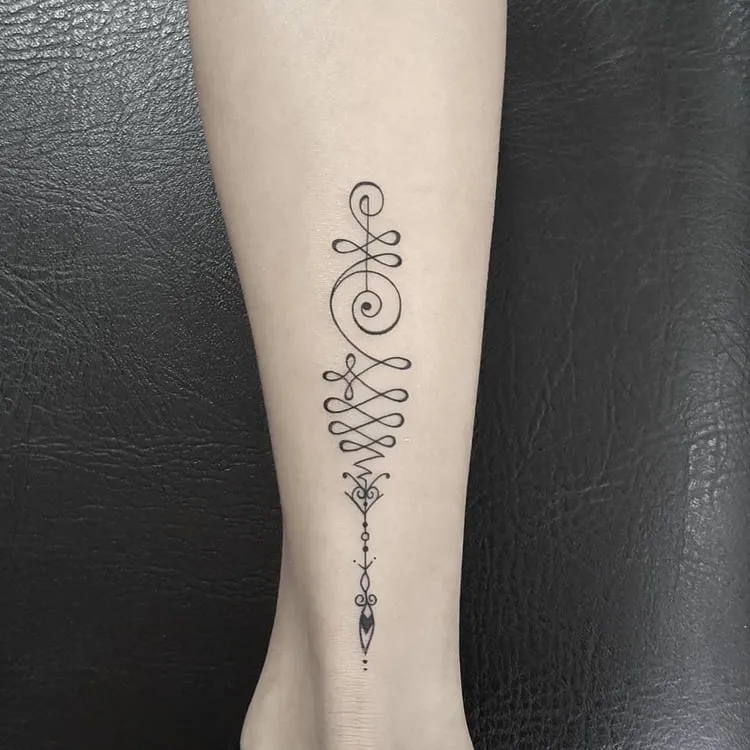 Unalome Tattoo by ricardoromerotattoo