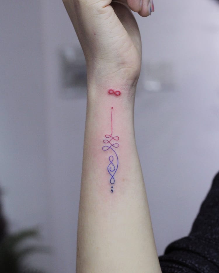 32 Meaningful Unalome Tattoo Designs | TattooAdore