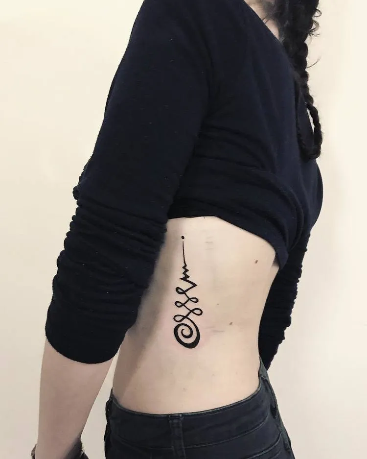 Unalome Tattoo by mindfu.ll