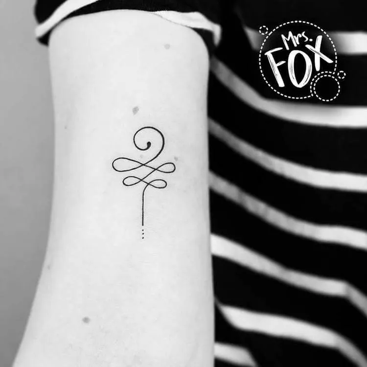 Unalome Tattoo by mrs.fox_tattoo