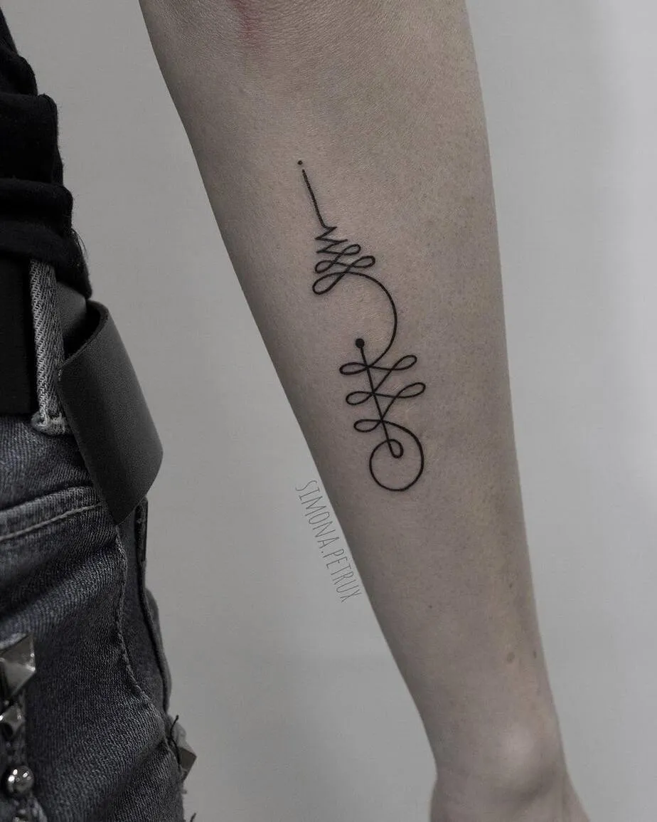 Unalome Tattoo by simona.petrux