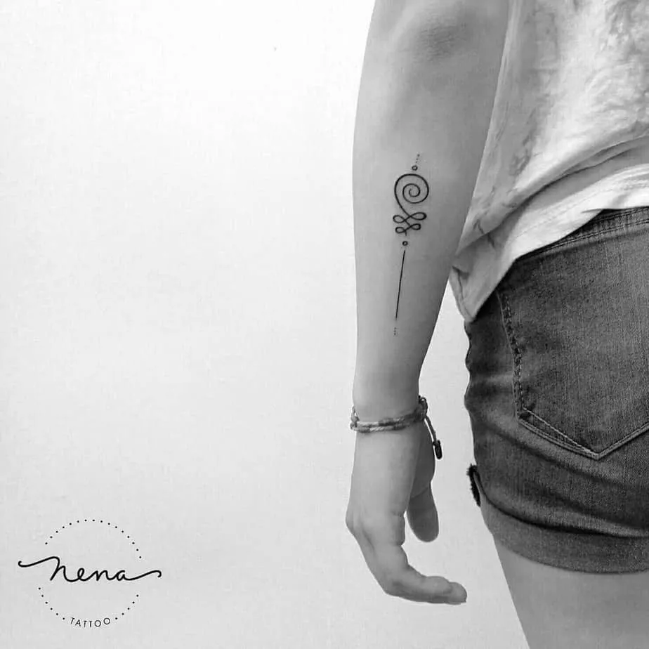 Unalome Tattoo by nena_tattoo