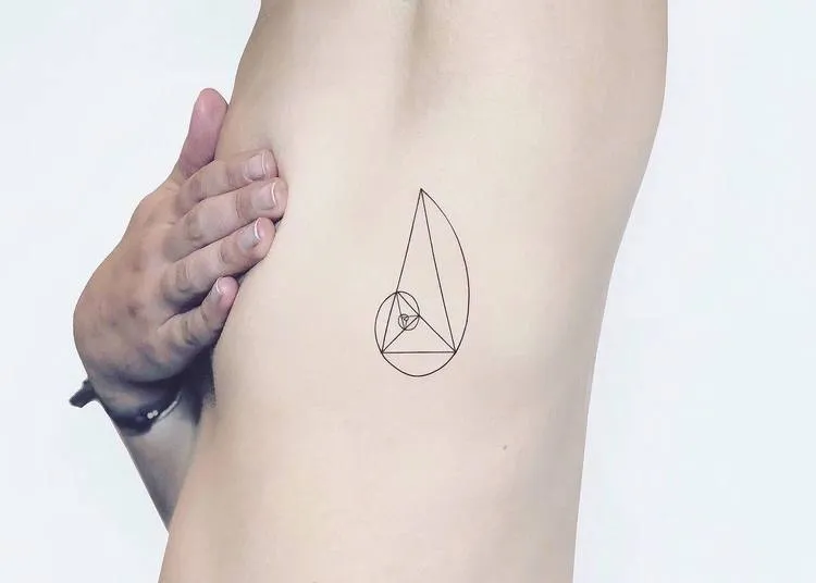 Golden Ratio Tattoo by Laura Martinez