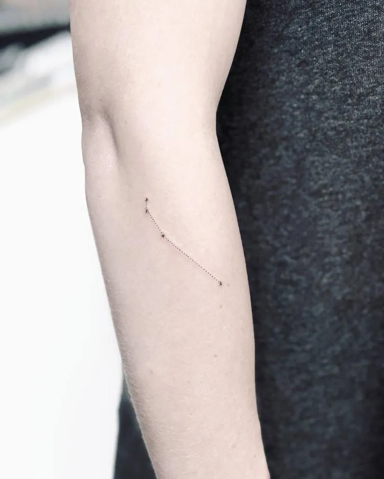 Aries Constellation Tattoo by Laura Martinez