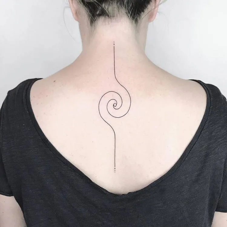 Double Spiral Tattoo by Laura Martinez