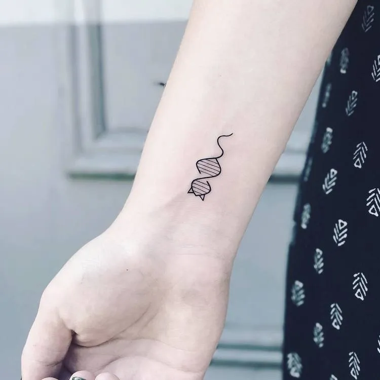 DNA Cat Tattoo by Laura Martinez