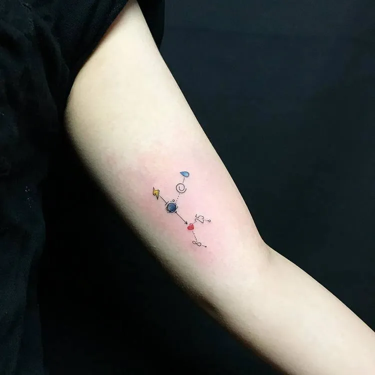 Virgo Constellation Tattoo by jingstattoo