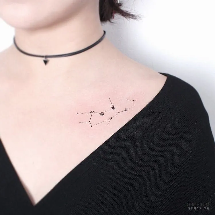 Virgo Constellation Tattoo by tattooist_greem
