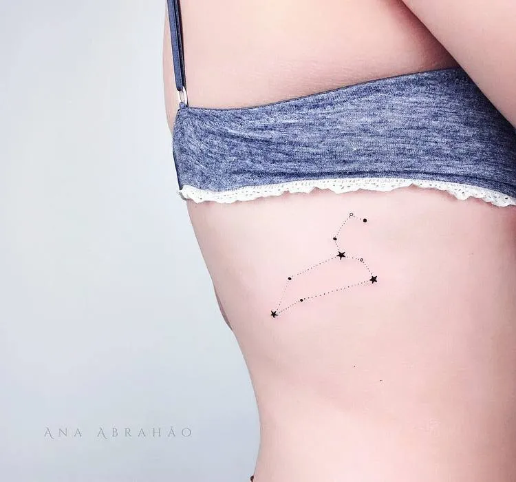 Dotwork Leo Constellation Tattoo by abrahaoana