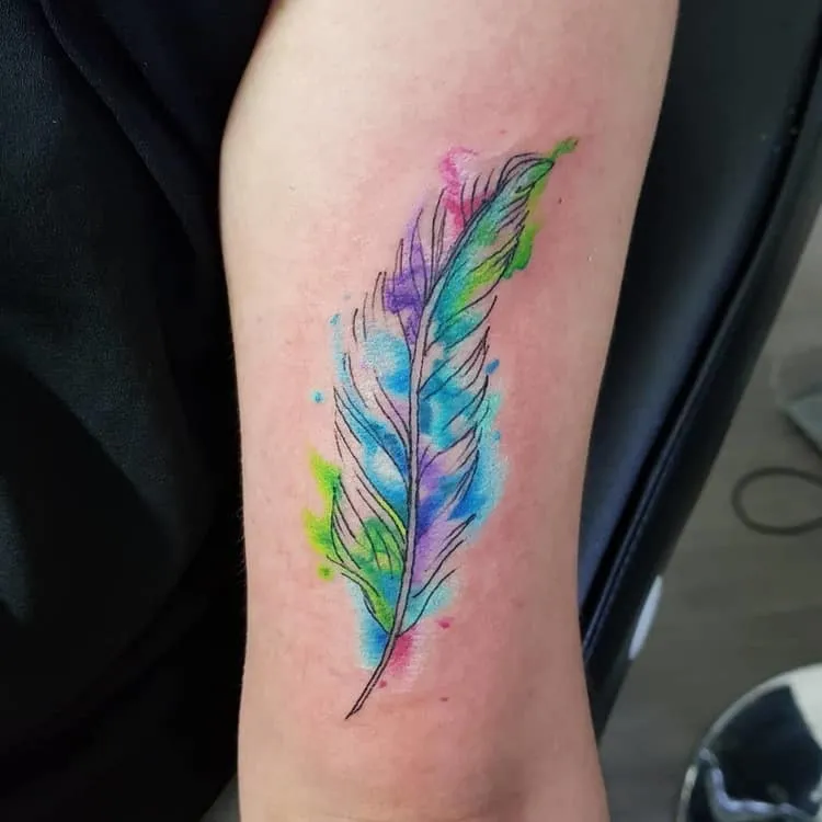 Feather Tattoo by sketchingtattoo