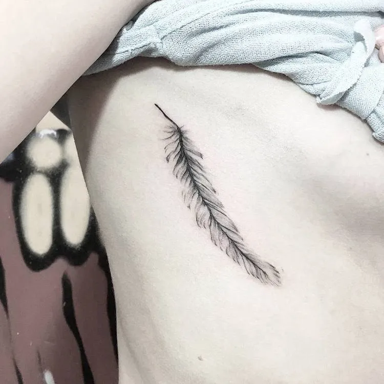 Feather Tattoo by leehumphs_tattooer